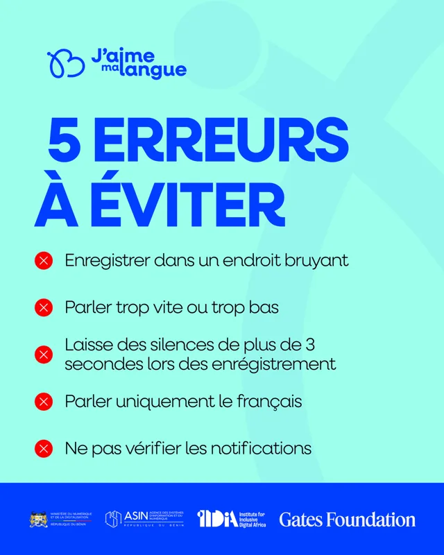 5 erreurs à éviter lors de l'enregistrement